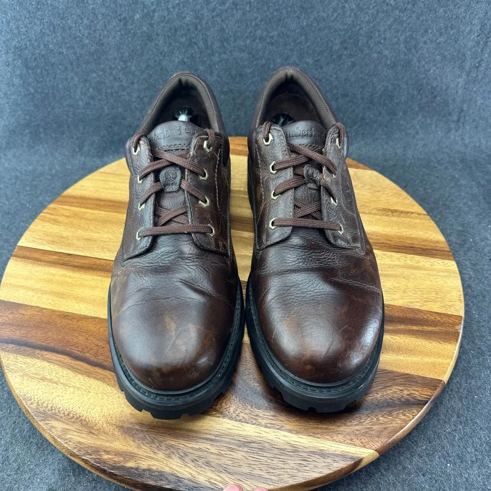 Timberland Oxfords Men's Size 14M Brown Lace Up Hiking Casual Work Leather 80500